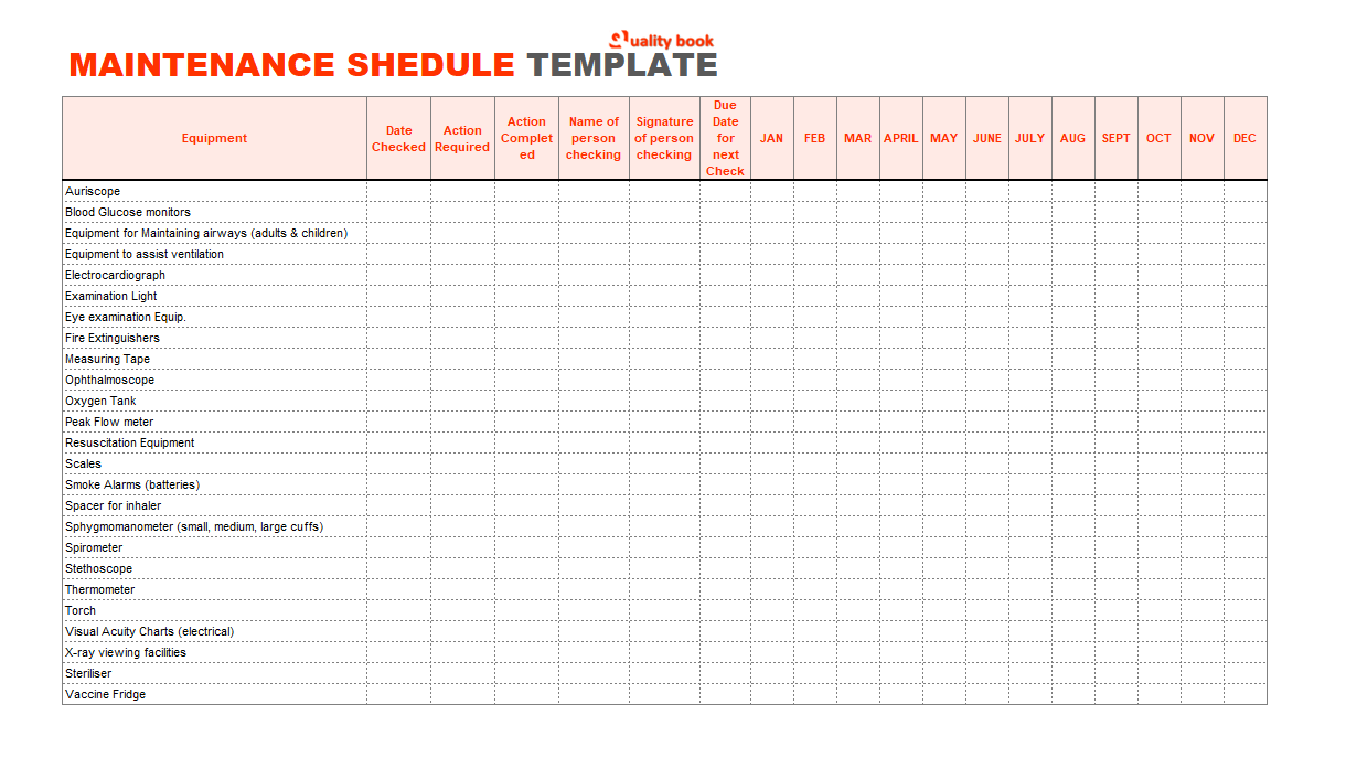 What is Maintenance Schedule?